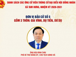 Đơn vị bầu cử số 5 xã Tam Hưng bầu đủ 3 đại biểu HĐND khóa XXIII