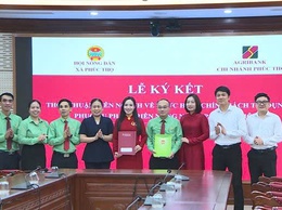 Lễ ký kết thỏa thuận liên ngành về triển khai chính sách tín dụng phục vụ phát triển nông nghiệp, nông thôn trên địa bàn xã Phúc Thọ