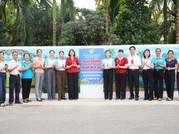 HỘI LIÊN HIỆP PHỤ NỮ XÃ CỔ ĐÔ KHÁNH THÀNH CÔNG TRÌNH ĐƯỜNG TRANH TƯỜNG BÍCH HỌA TẠI THÔN LA THƯỢNG