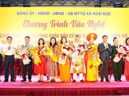 Hoài Đức rộn ràng đêm văn nghệ chào mừng thành công cuộc bầu cử