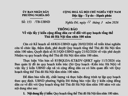 UBND phường Nghĩa Đô lấy ý kiến cộng đồng dân cư về đối với quy hoạch tổng thể Thủ đô Hà Nội tầm nhìn 100 năm