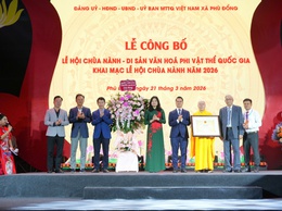 Xã Phù Đổng tổ chức Lễ công bố Lễ hội Chùa Nành - Di sản văn hóa phi vật thể quốc gia và khai mạc Lễ hội truyền thống Chùa Nành năm 2026. 