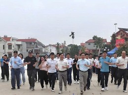 Xã Tiến Thắng kêu gọi mỗi người dân luyện tập ít nhất một môn thể thao