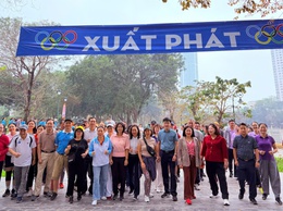 Phường Nghĩa Đô phát động Ngày chạy Olympic vì sức khỏe toàn dân năm 2026