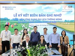 IGB Group và UBND xã Đa Phúc thống nhất hợp tác phát triển phần mềm du lịch thông minh