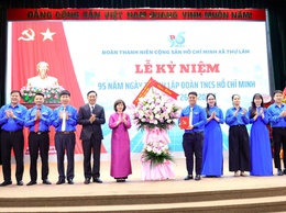 ĐOÀN TNCS HỒ CHÍ MINH XÃ THƯ LÂM LONG TRỌNG TỔ CHỨC LỄ KỶ NIỆM 95 NĂM NGÀY THÀNH LẬP ĐOÀN TNCS HỒ CHÍ MINH