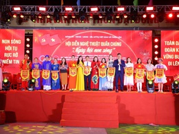 Chương trình liên hoan văn nghệ quần chúng chào mừng thành công cuộc bầu cử đại biểu Quốc hội khóa XVI và đại biểu HĐND các cấp, nhiệm kỳ 2026 – 2031