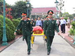 Xã Bát Tràng tổ chức Lễ truy điệu và an táng hài cốt liệt sĩ Vũ Hồng Doanh