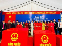 LỄ KHAI MẠC BẦU CỬ ĐẠI BIỂU QUỐC HỘI KHOÁ XVI VÀ HĐND CÁC CẤP NHIỆM KỲ 2026-2031 TRÊN ĐỊA BÀN PHƯỜNG VĨNH TUY