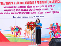 Xã Yên Lãng tổ chức Lễ phát động “Ngày chạy Olympic vì sức khỏe toàn dân - vì An ninh tổ quốc” năm 2026