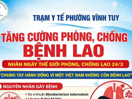 TRẠM Y TẾ PHƯỜNG VĨNH TUY
TĂNG CƯỜNG PHÒNG, CHỐNG BỆNH LAO NHÂN NGÀY 24/3