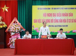 Xã Minh Châu tổ chức Hội nghị Đại biểu Nhân dân bàn giải pháp xây dựng đời sống văn hóa năm 2026.