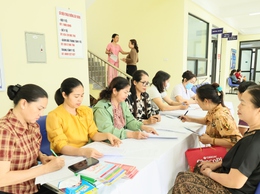 Trạm Y Tế xã Quảng Bị tổ chức khám sức khỏe, tầm soát ung thư vú và ung thư cổ tử cung cho chị em phụ nữ trên địa bàn xã