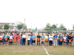 Xã Mê Linh tổ chức Giải bóng đá tranh cúp Hai Bà Trưng năm 2026