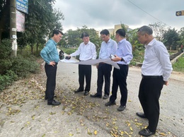 Lãnh đạo xã Thuận An kiểm tra tiến độ các dự án trọng điểm trên địa bàn xã