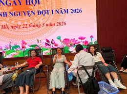 138 đơn vị máu được trao đi: Ấm áp Ngày hội hiến máu phường Tây Hồ!