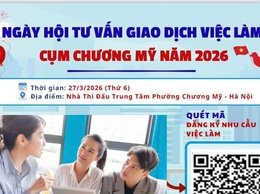 Ngày 27/3/2026 - Ngày hội tư vấn và giao dịch việc làm cụm Chương Mỹ năm 2026