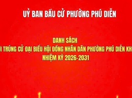 Quyết định về việc công bố danh scsh những người trúng cử đại biểu Hội đồng nhân dân phường Phú Diễn khóa II, nhiệm kỳ 2026-2031