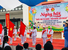 Trường Tiểu học Nam Phong tổ chức Ngày hội “Thiếu nhi vui khỏe – Tiến bước lên Đoàn”