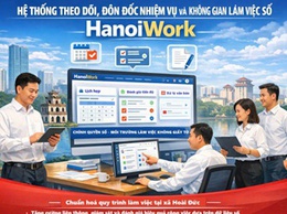 Xã Hoài Đức: Đẩy mạnh chuyển đổi số qua tập huấn không gian làm việc HanoiWork
