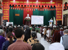 Tam Hưng tổ chức hội nghị phổ biến, tiếp nhận ý kiến Nhân dân về Dự án xây dựng Học viện An ninh nhân dân Cơ sở 2