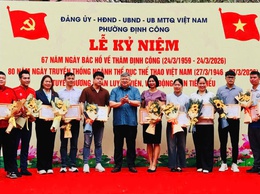 Định Công: Lễ kỷ niệm 67 năm ngày Bác Hồ về thăm Định Công và 80 năm ngày truyền thống ngành Thể thao Việt Nam