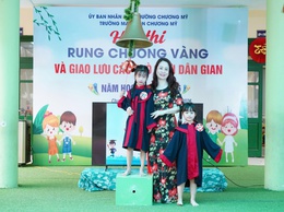 Sôi nổi hội thi “Rung chuông vàng” tại Trường Mầm non Chương Mỹ