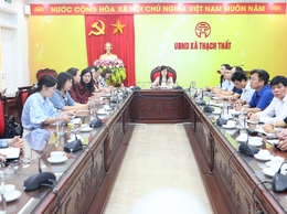 Thạch Thất: Tiếp sóng hội nghị trực tuyến tập huấn điều tra cơ sở hành chính, sự nghiệp năm 2026