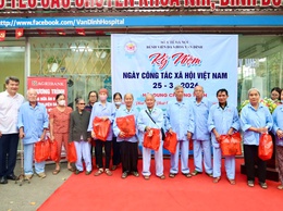 Ấm áp nghĩa tình từ chuỗi hoạt động tri ân người bệnh nhân Ngày Công tác Xã hội Việt Nam