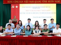 ỦY BAN NHÂN DÂN - ỦY BAN MTTQ VIỆT NAM XÃ TRUNG GIÃ TỔ CHỨC HỘI NGHỊ ĐẠI BIỂU NHÂN DÂN BÀN VIỆC XÂY DỰNG ĐỜI SỐNG VĂN HÓA Ở CƠ SỞ NĂM 2026