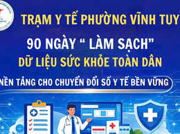 90 NGÀY “LÀM SẠCH” DỮ LIỆU SỨC KHỎE TOÀN DÂN - NỀN TẢNG CHO CHUYỂN ĐỔI SỐ Y TẾ BỀN VỮNG