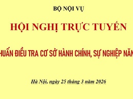 Xã Phú Xuyên tham dự hội nghị trực tuyến tập huấn điều tra cơ sở hành chính, sự nghiệp năm 2026