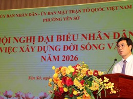 Phường Yên Sở phát huy dân chủ, nâng cao chất lượng đời sống văn hóa ở cơ sở