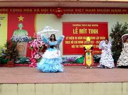 Trường THCS Đại Nghĩa tổ chức Lễ mít tinh kỷ niệm 95 năm ngày thành lập đoàn TNCS Hồ Chí Minh