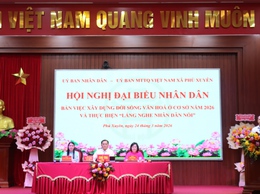 Hội nghị Đại biểu Nhân dân bàn việc xây dựng đời sống văn hoá ở cơ sở và thực hiện “Lắng nghe Nhân dân nói”