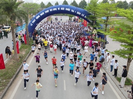 An Khánh sôi nổi trong Ngày chạy Olympic vì sức khỏe toàn dân, chào mừng kỷ niệm 80 năm Ngày truyền thống Ngành Thể dục thể thao Việt Nam (27/3/1946 - 27/3/2026)