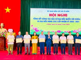 Xã Ô Diên: Tổng kết công tác bầu cử và phát động thi đua năm 2026