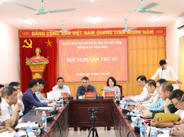 Hội nghị Ban Chấp hành Đảng bộ xã Mê Linh lần thứ Tư