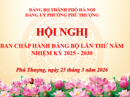 Phường Phú Thượng tổ chức Hội nghị lần thứ năm Ban Chấp hành Đảng bộ phường, nhiệm kỳ 2025–2030