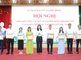 Ủy ban bầu cử xã Phù Đổng đã tổng kết cuộc bầu cử đại biểu Quốc hội khóa XV và đại biểu HĐND các cấp nhiệm kỳ 2026-2031