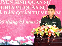 TRIỂN KHAI ĐỒNG BỘ NHIỆM VỤ TUYỂN SINH QUÂN SỰ NĂM 2026 TẠI XÃ DÂN HOÀ