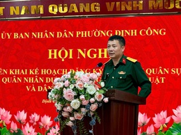 Triển khai đồng bộ công tác đăng ký NVQS, QNDB, PTKTDB và DQTV năm 2026 tại phường Định Công