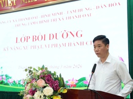 BỒI DƯỠNG KỸ NĂNG XỬ PHẠT VI PHẠM HÀNH CHÍNH CHO CÁN BỘ CƠ SỞ