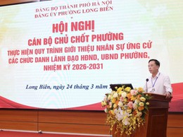Phường Long Biên thực hiện quy trình giới thiệu nhân sự các chức danh lãnh đạo HĐND, UBND phường nhiệm kỳ 2026 - 2031