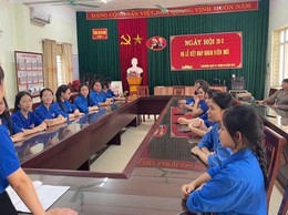 Chi đoàn trường THCS Mỹ Hưng kết nạp đoàn viên