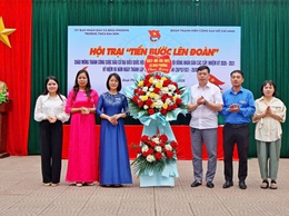 Trường THCS Kim Sơn tổ chức Hội trại “Tiến bước lên Đoàn”
