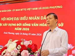 Hội nghị đại biểu Nhân dân bàn việc xây dựng đời sống văn hóa ở cơ sở xã Đoài Phương năm 2026
