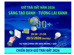 Tuyên truyền hưởng ứng chiến dịch Giờ trái đất năm 2026