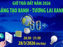 GIỜ TRÁI ĐẤT 2026 – SÁNG TẠO XANH – TƯƠNG LAI XANH