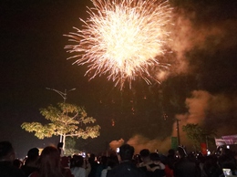 Pháo hoa đêm Giao thừa lần đầu tiên thắp sáng xã đảo duy nhất của Thủ đô.